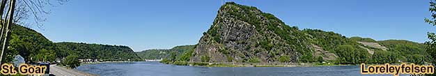 Loreley-Panorama-Rheinschifffahrt von Boppard, Rdesheim, Bingen, Assmannshausen, Bacharach und Oberwesel nach St. Goar und St. Goarshausen