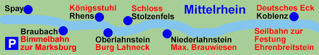 Rheinschifffahrt Schifffahrt Rheinschiff Mittelrhein Koblenz Rhein Lahnstein Schloss Stolzenfels Rhens Braubach Marksburg