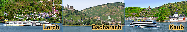 Rheinschifffahrt Bacharach, Rheinschiffe Oberwesel, Loreley, St. Goar, St. Goarshausen Kaub, Lorch, Burg Rheinstein, Bingen, Rüdesheim 2024 2025