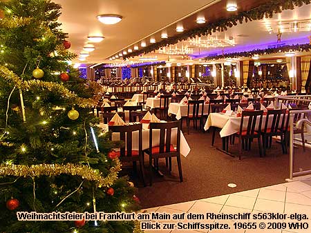 Weihnachtsfeier bei Frankfurt am Main auf dem Rheinschiff s563klor-elga